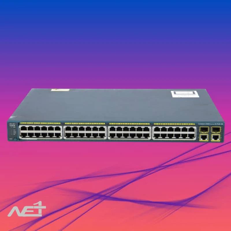 سوئیچ سیسکو 48 پورت مدل Cisco 2960 plus 48pstl