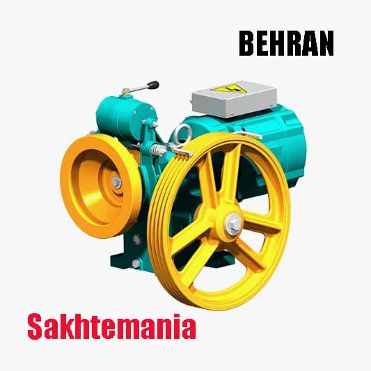موتور آسانسور ایرانی بهران 6.1 کیلووات AC1 | موتور گیربکس BEHRAN شش نفره