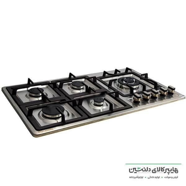 اجاق گاز صفحه ای 5 شعله استیل بردنا مدل SA 538 — تصویر ۳