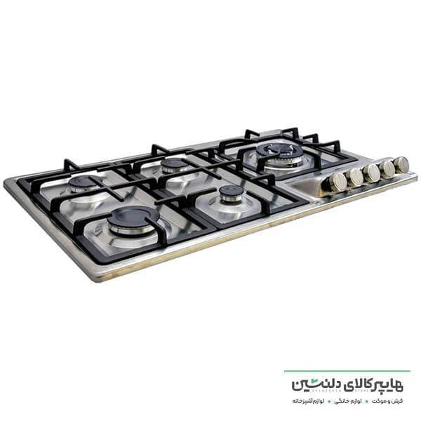 اجاق گاز صفحه ای 5 شعله استیل بردنا مدل SA 534 — تصویر ۲