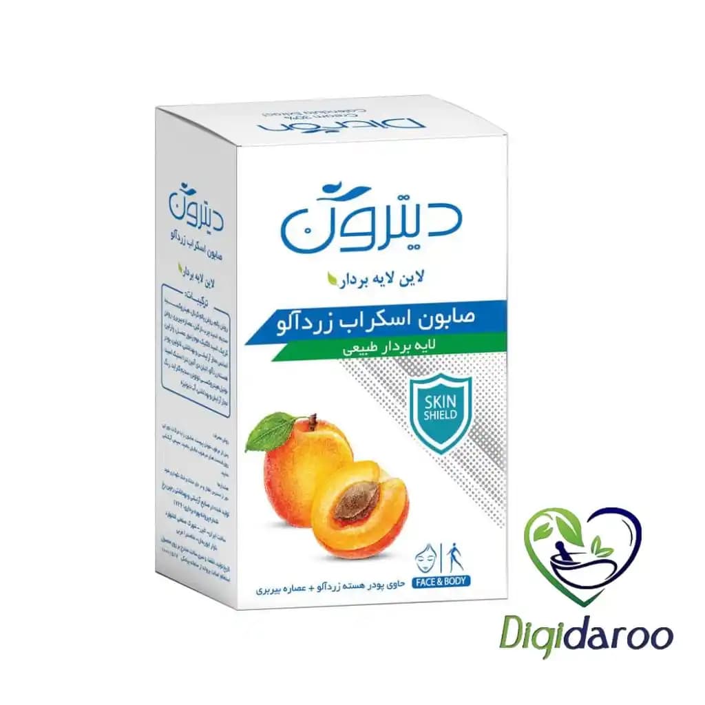 صابون اسکراب زرد آلو دیترون