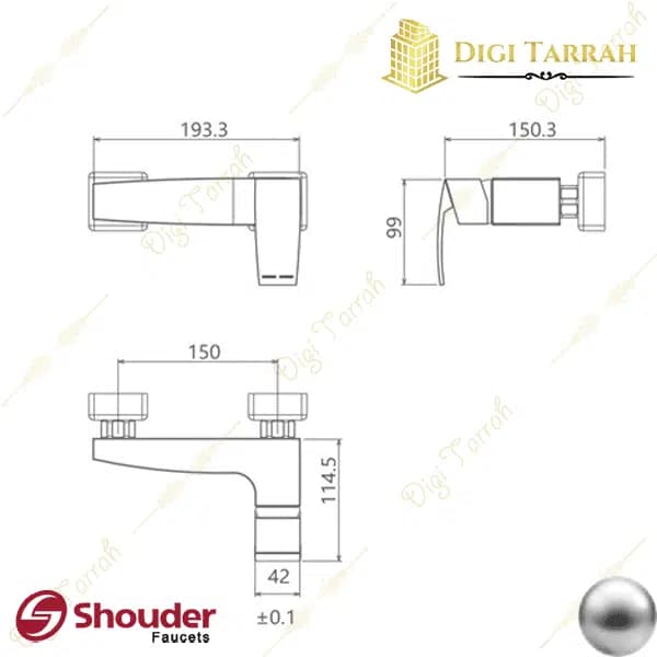 شیرآلات شودر شیر توالت باواریا — تصویر ۵