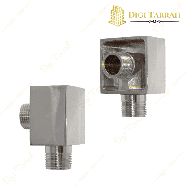 زانو توکار چهارگوش برنجی