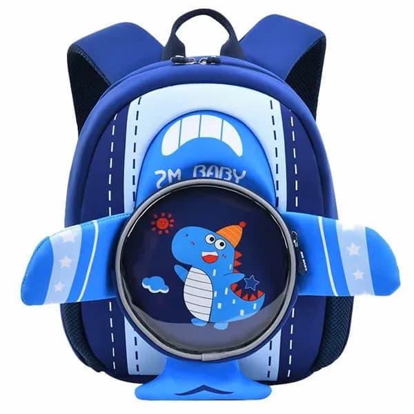 کوله پشتی مهد کودک طرح هواپیما دایناسور برند ZM Baby کد 1212