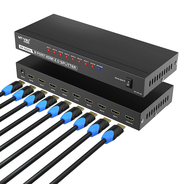 اسپلیتر 1Splitter Hdmi 4k2k60HZبه 8 دی نت