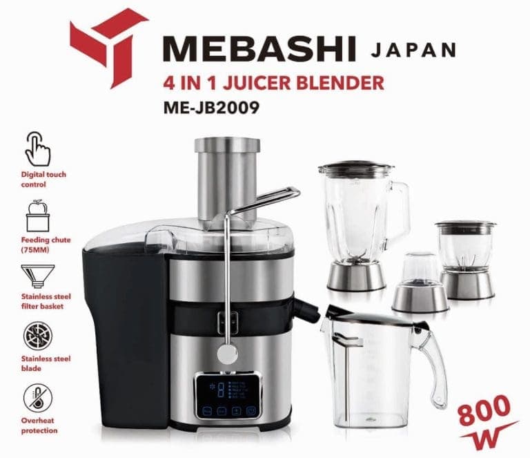 آبمیوه گیری ۴ کاره مباشی ME-JB2009 ا mebashi 4 in 1 juicer blender ME-BJ2009