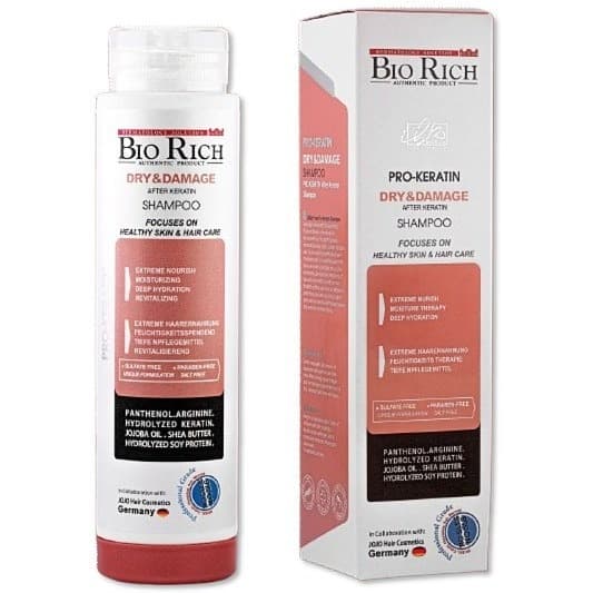 شامپو پروکراتین بایوریچ مدل DRY & DAMAGE حجم 250 میل — تصویر ۸