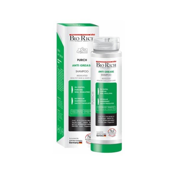 شامپو موی چرب بایوریچ مدل Anti Grease حجم 250 میل