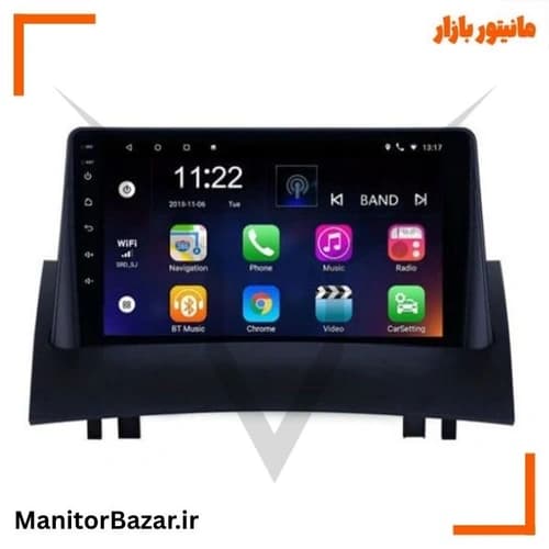 مانیتور اندروید رنو مگان + دوربین دنده عقب (دید در شب)