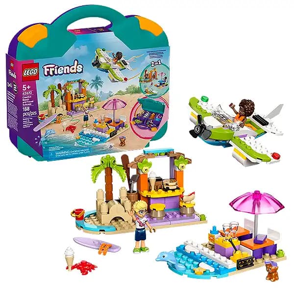 لگو فرندز مدل 42672 ساحل خلاقانه و چمدان سفر