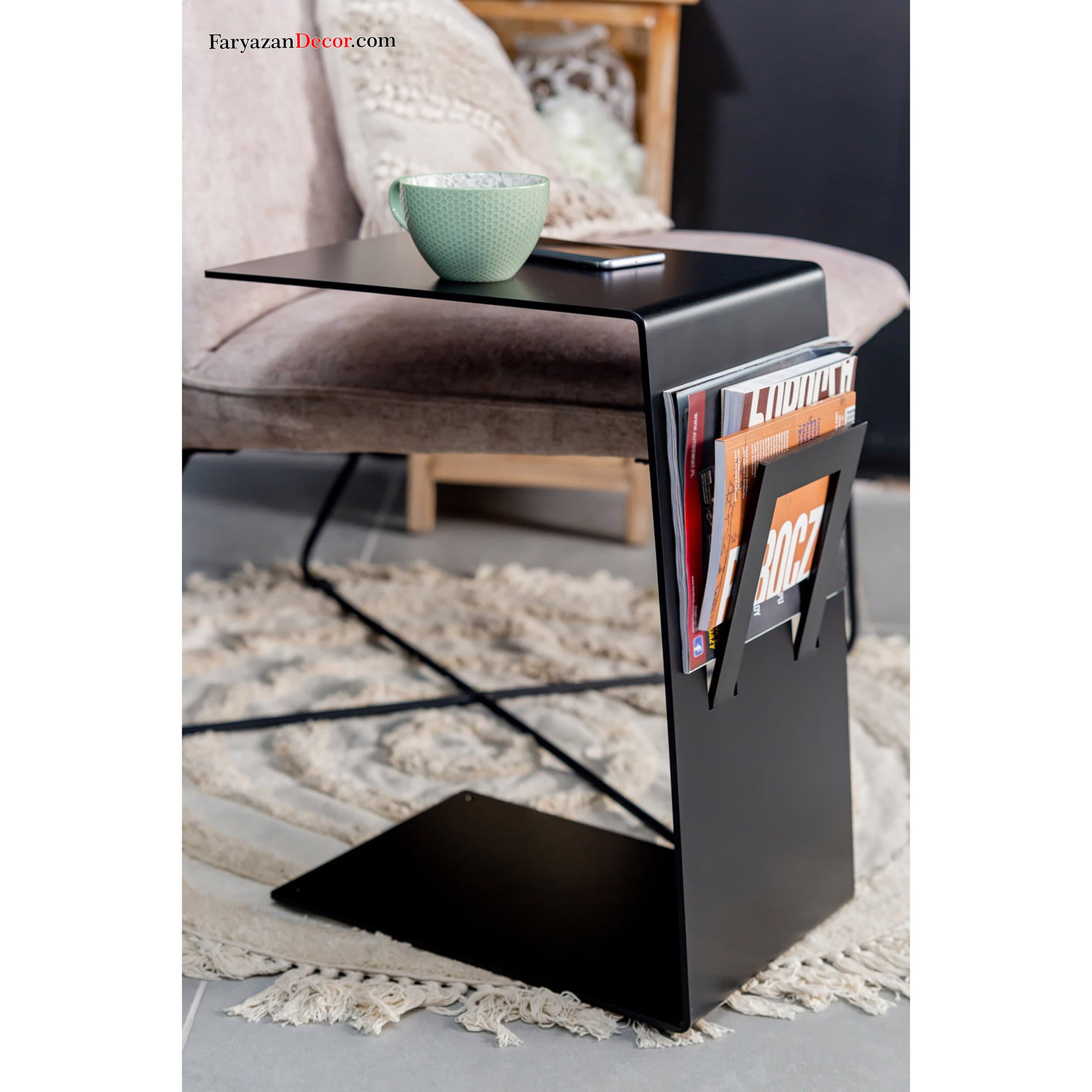 میز کنارمبلی مینیمال فریازان دکور مدل 100 Minimal Metal — تصویر ۱۰