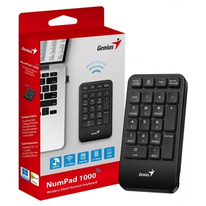نامبرپد بی سیم Genius مدل Numpad 1000 AI — تصویر ۳
