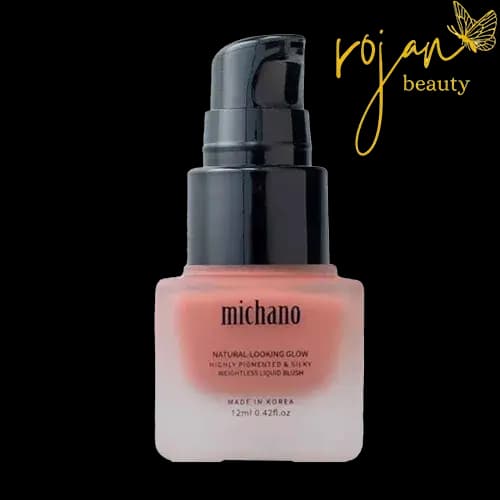رژگونه مایع میچانو رنگ GLISTENING PEACH