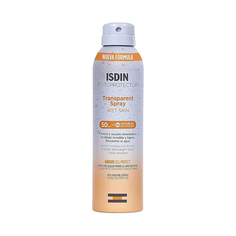اسپری ضد افتاب ایزدین بدون رنگ spf 50