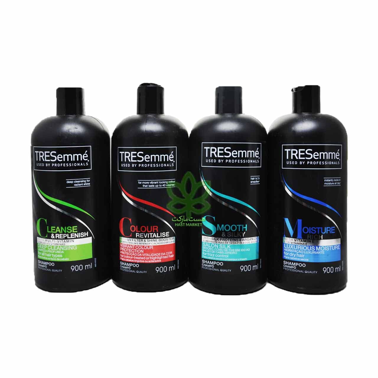شامپو با روغن آرگان و پروتئین ابریشم موهای وز و خشک 900 میل ترزمه – tresemme — تصویر ۴