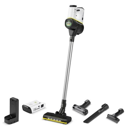 جارو شارژی کارچر مدل VC6 | شارژی، کم‌صدا و LED نازل کف