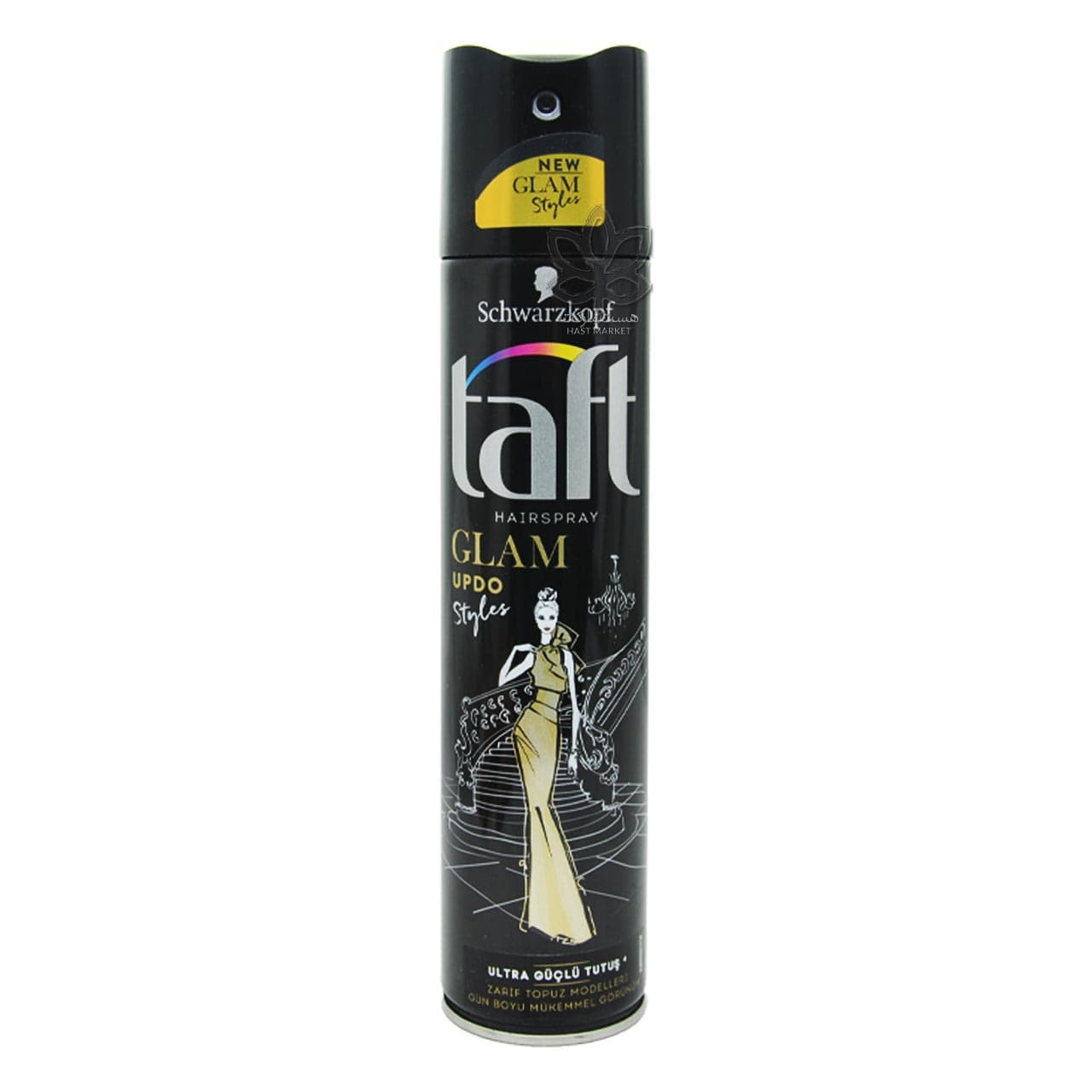 اسپری حالت دهنده مو گلم آپ ( شماره ۴ ) ۲۵۰ میل تافت شوارزکف – taft