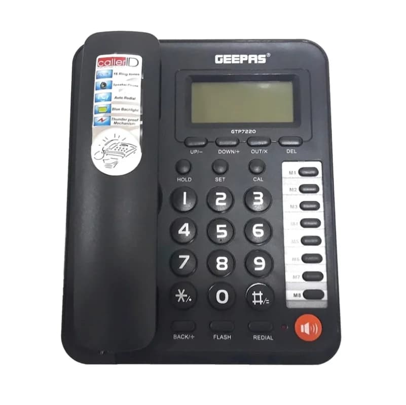 تلفن رومیزی جیپاس GTP7220 | خرید تلفن رومیزی با دفترچه شماره از ریوکالا