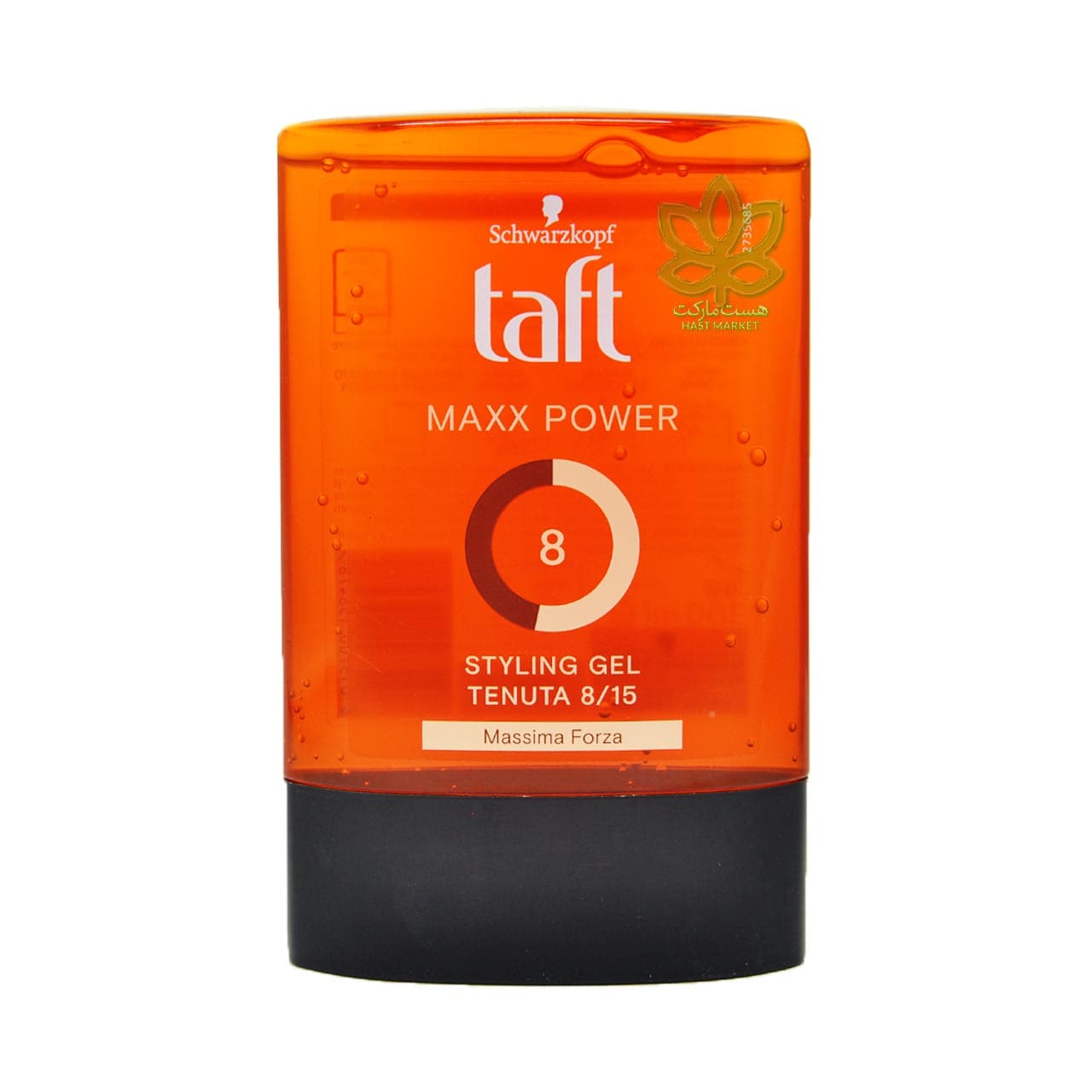 ژل موی قوی ( شماره 8 ) 300 میل مکس پاور استایلینگ تافت شوارزکف – taft