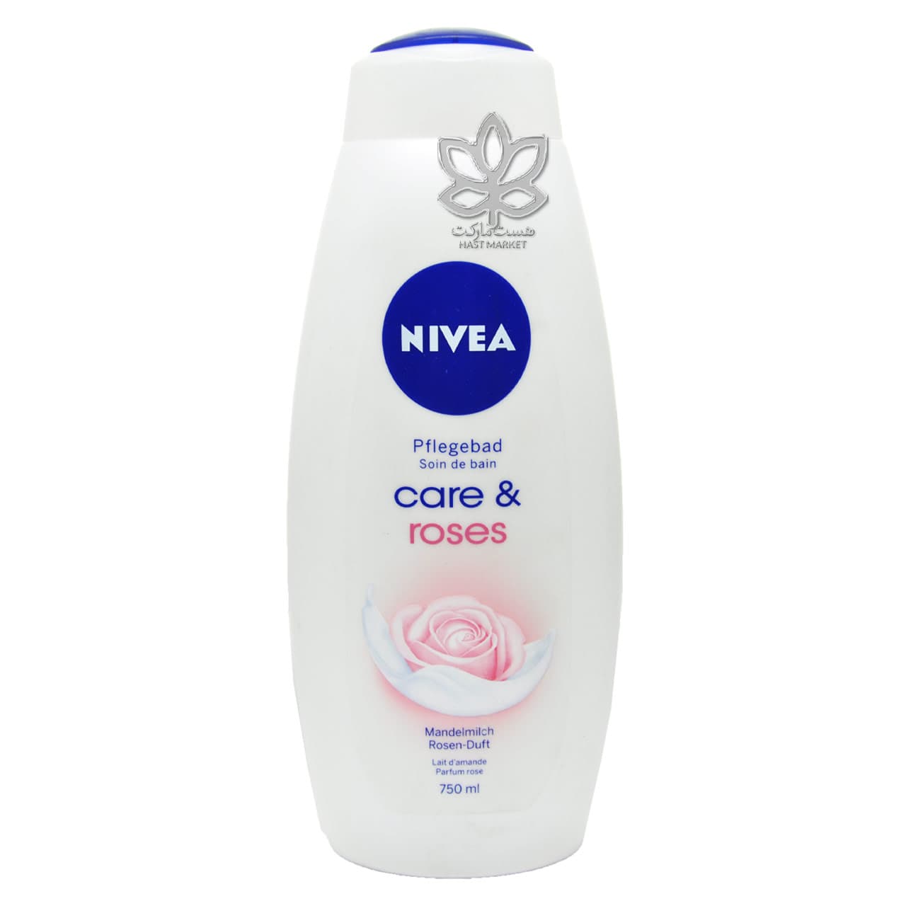 شامپو بدن کرمی مراقبت روزانه شیر بادام و گل رز 750 میل نیوآ – nivea