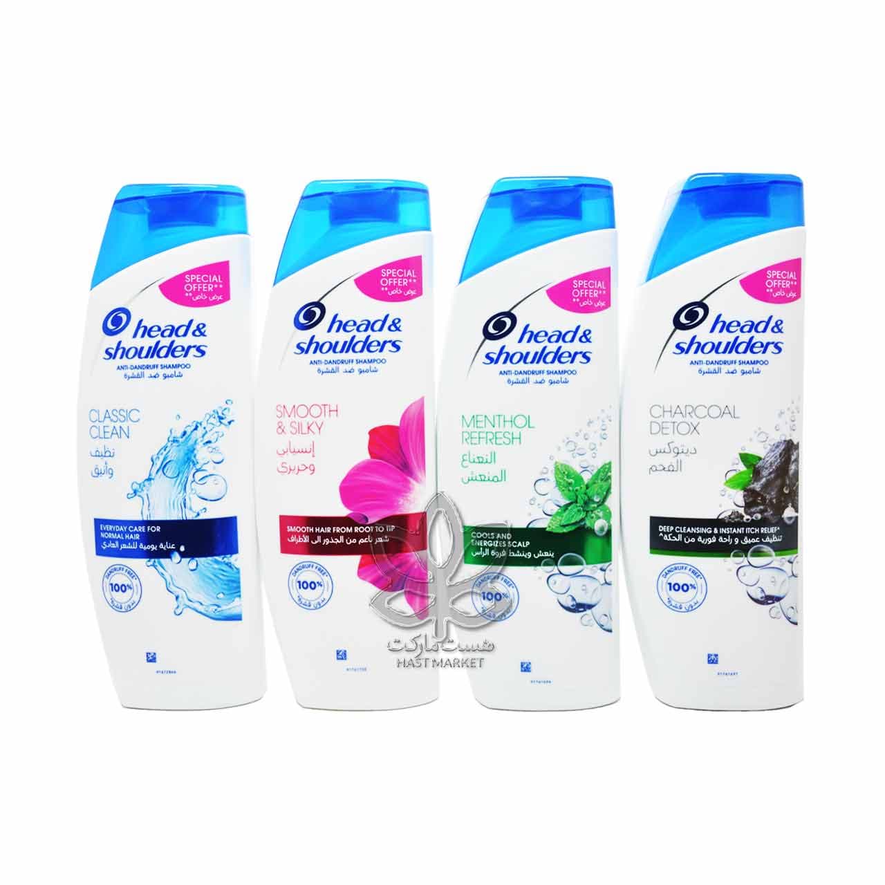 شامپو ضد شوره پاک کننده عمیق دیتاکس ( با زغال فعال ) ۴۰۰ میل هد اند شولدرز – head & shoulders — تصویر ۷