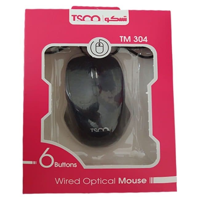 موس سیم دار تسکو TM304 — تصویر ۶