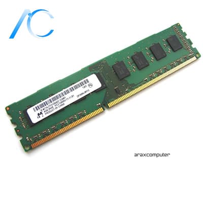 رم دسته دوم دسکتاپ DDR3 1600مگاهرتز میکرون با ظرفیت 4 گیگابایت