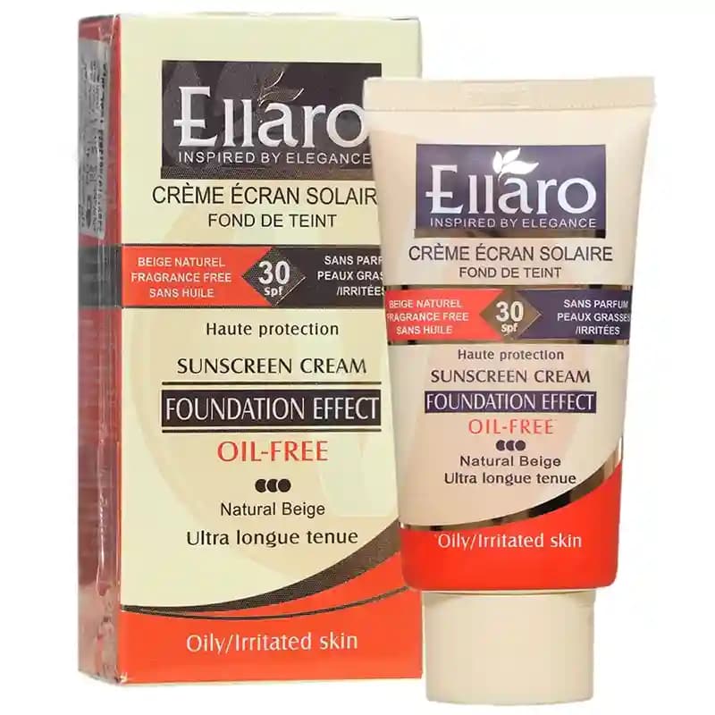 کرم ضد آفتاب کرم پودری الارو SPF30 فاقد چربی حجم 40 میل