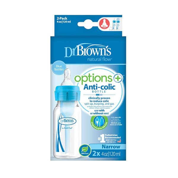 شیشه شیر دو عددی طلقی 120 میلی لیتر دکتر براونز DR.Brown’s