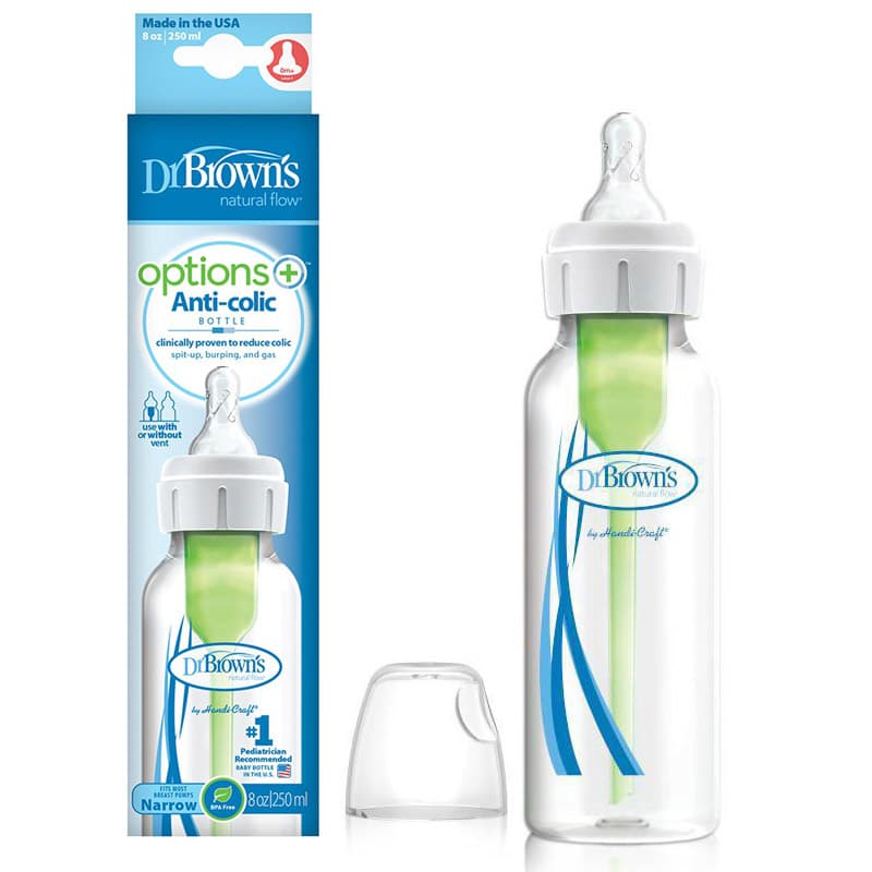 شیشه شیر طلقی باریک 250 میلی لیتر آپشن پلاس دکتر براونز DR.Brown’s