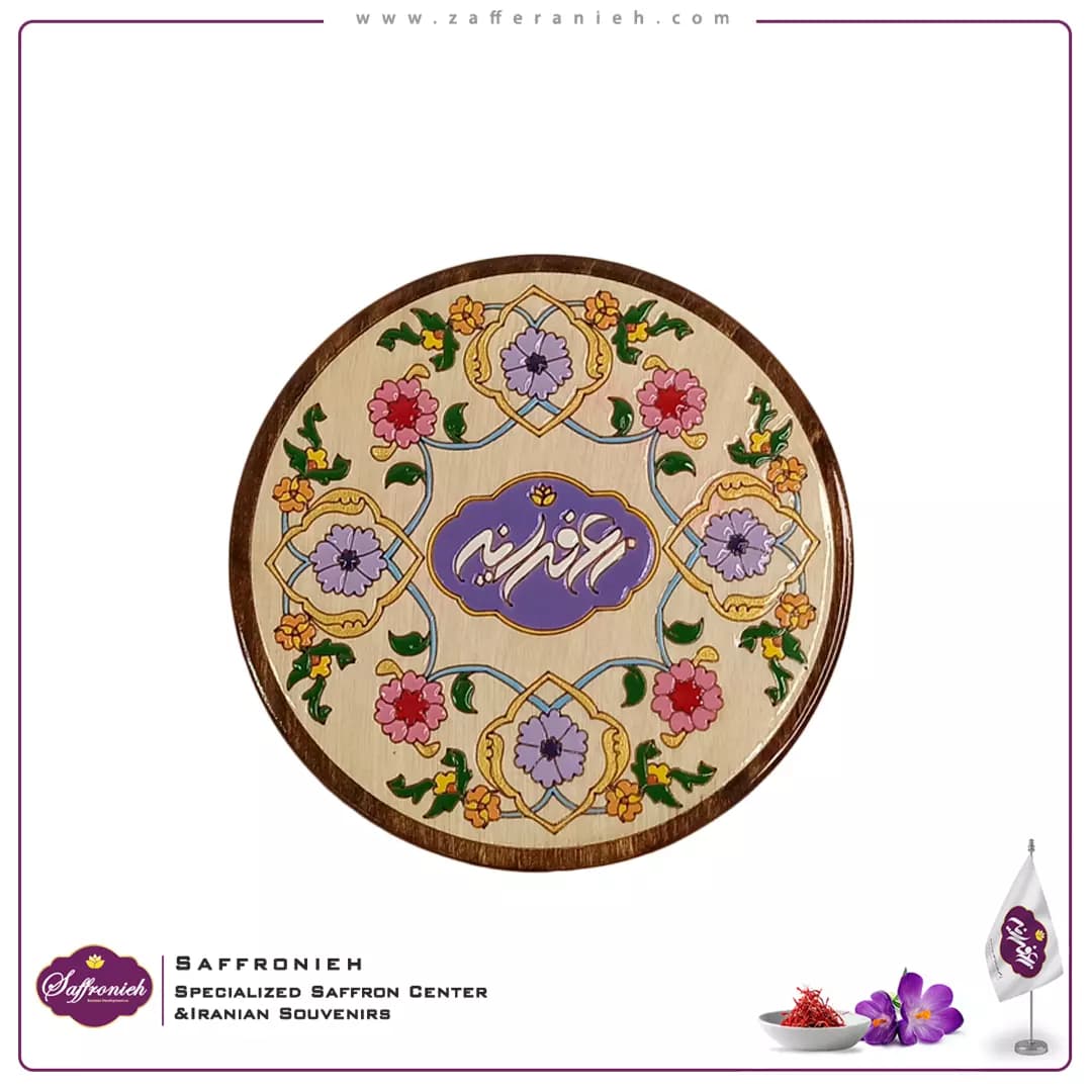 پک هدیه چوبی نقاشی شده مدل ماهان
