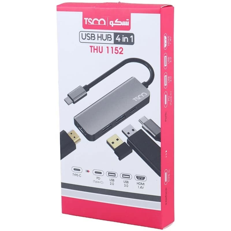 هاب 4 پورت Type-C تسکو THU 1152 — تصویر ۱۲