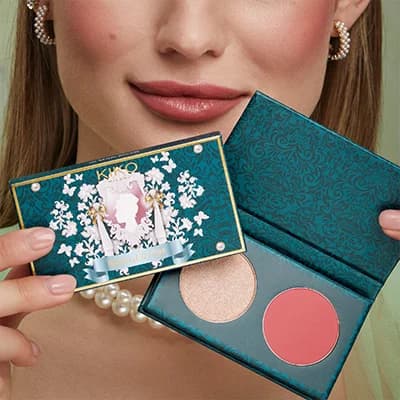 رژ گونه و هایلایتر پودر فشرده بریجتون بوکت کیکو 01 — تصویر ۵