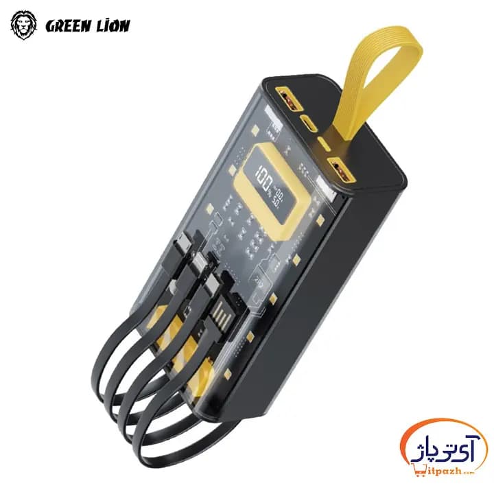 پاوربانک گرین لاین Transparent Pro توان 20 وات ظرفیت 20000 میلی آمپر