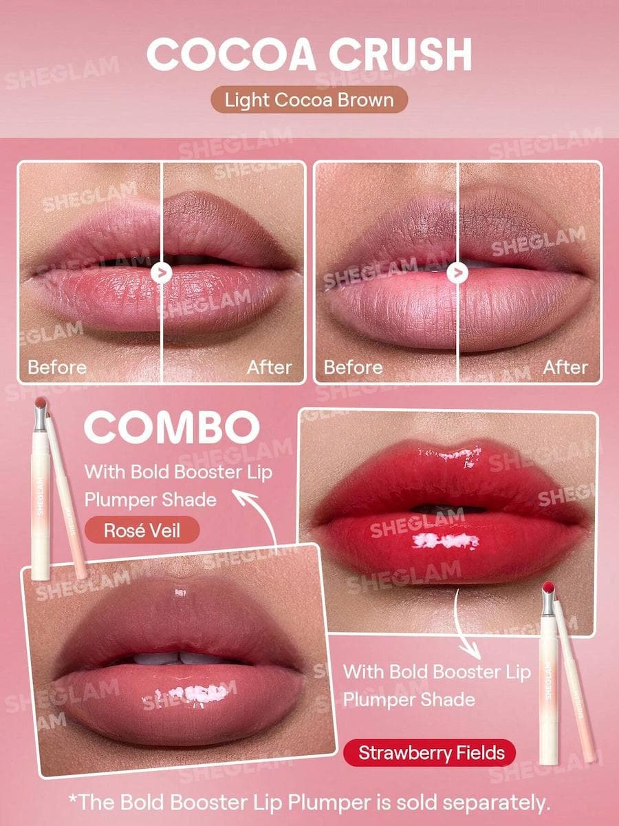 خط لب بولد بوستر مدل Cocoa Crush شیگلم — تصویر ۳