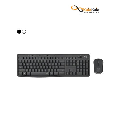 صفحه کلید و ماوس بی سیم لاجیتک مدل MK295 SILENT – دارای حروف حک شده فارسی