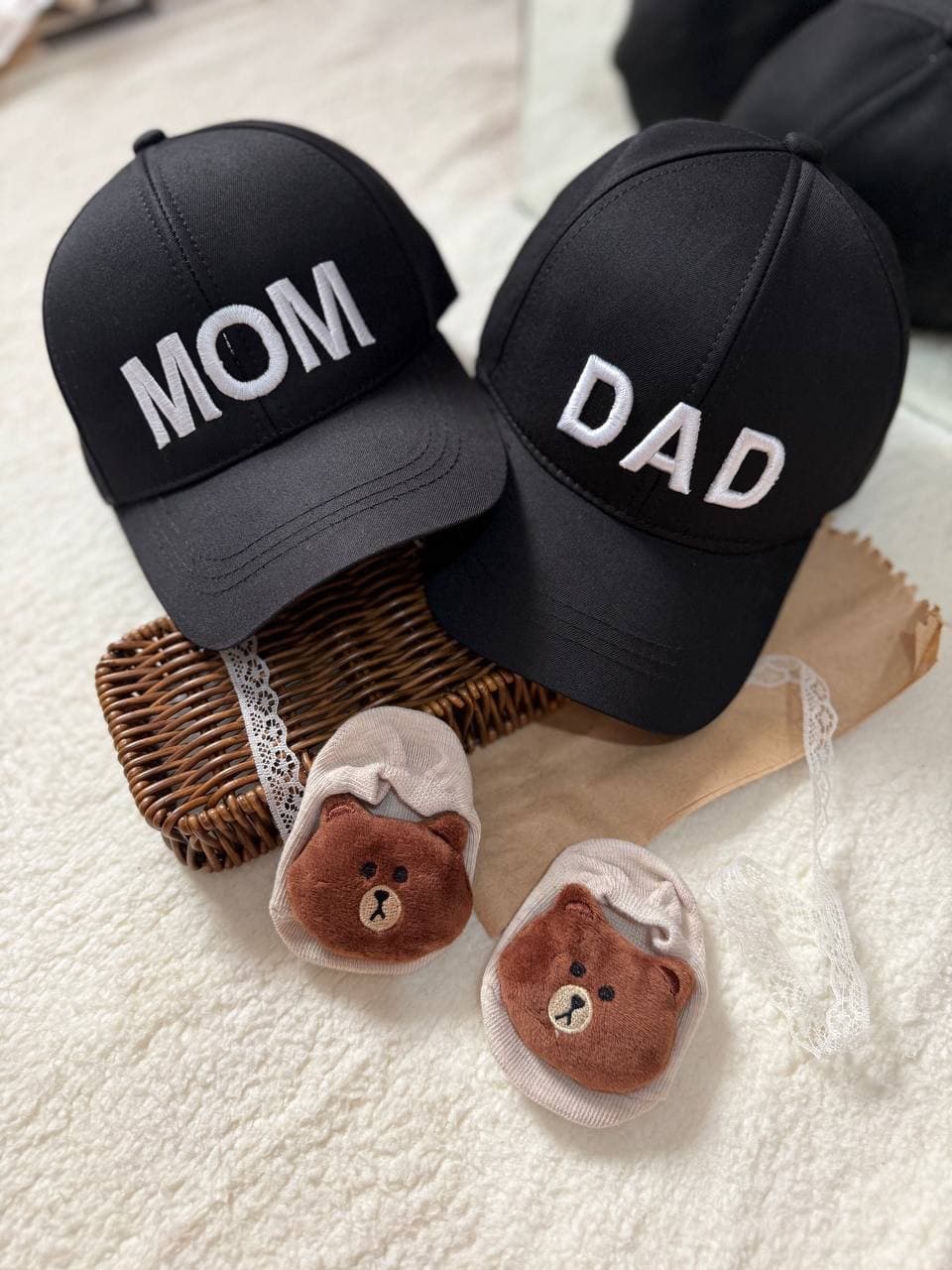 کلاه آفتابی طرح پدر و مادر MOM & DAD عمده 24 عددی