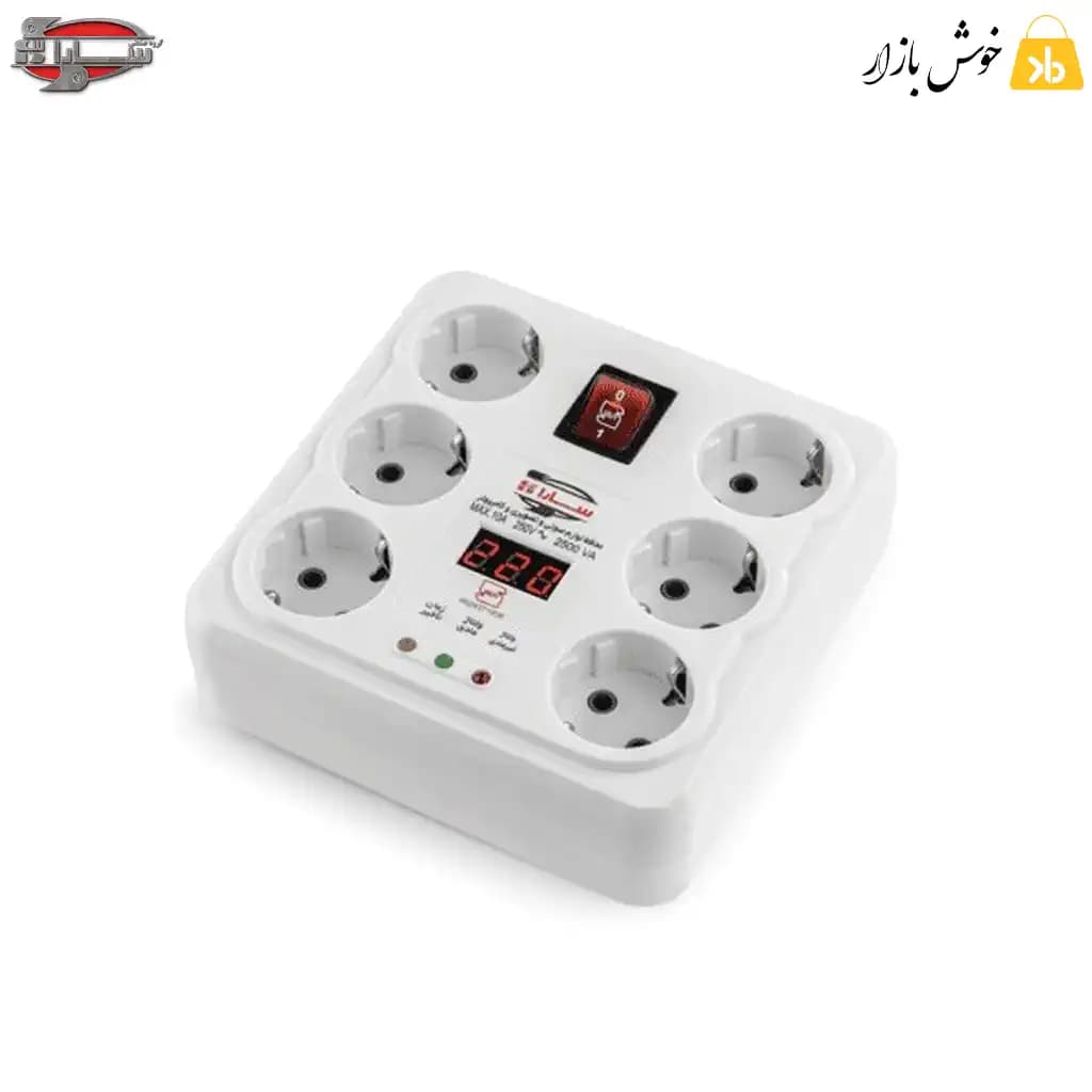 محافظ برق لوازم صوتی و تصویری و کامپیوتر سارا مدل P256c — تصویر ۲