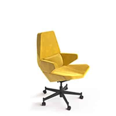 صندلی کارشناسی EC-110-01 پوشش چرم هلگر
