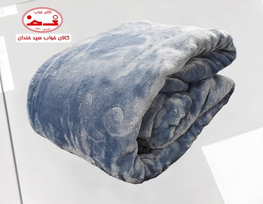 پتو دونفره نرمینه – نگین آبی