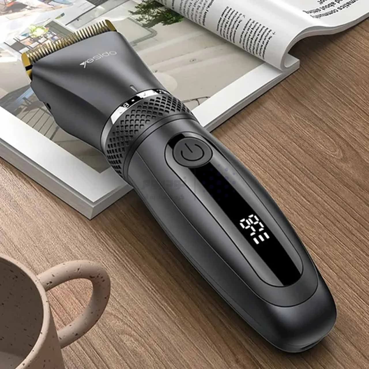 ماشین اصلاح موی سر و صورت شارژی Yesido مدل MG06 – مشکی (گارانتی 12 ماه تعویض نیکان همراه) — تصویر ۸