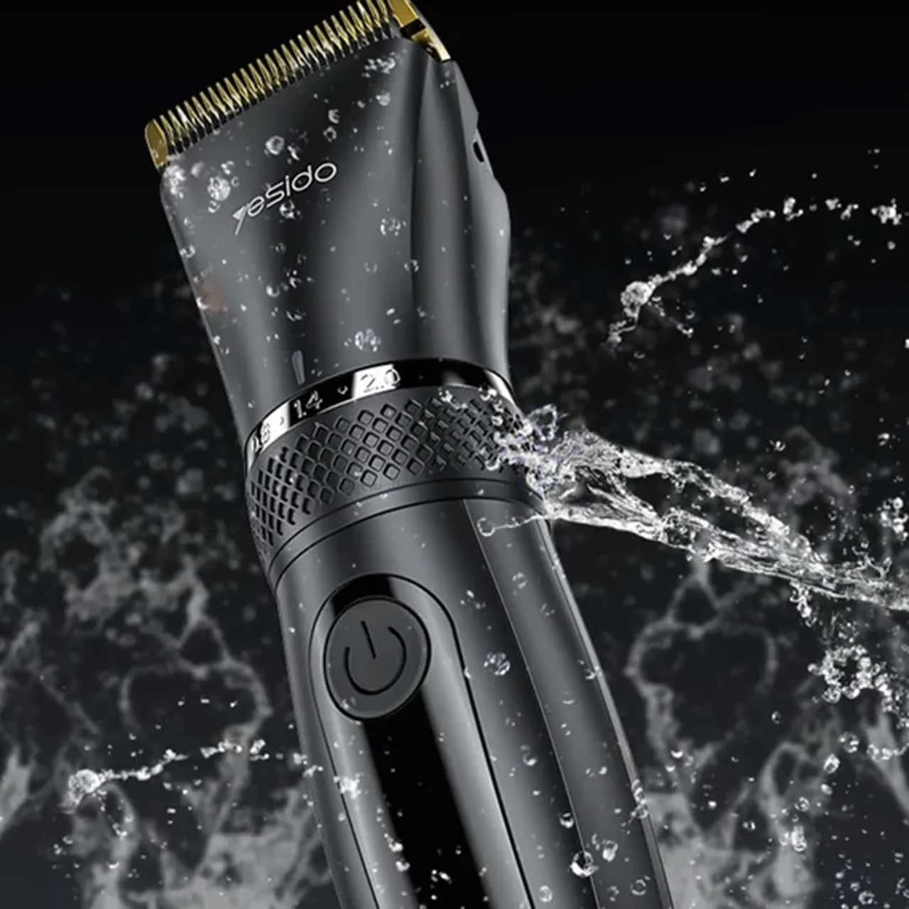 ماشین اصلاح موی سر و صورت شارژی Yesido مدل MG06 – مشکی (گارانتی 12 ماه تعویض نیکان همراه) — تصویر ۵