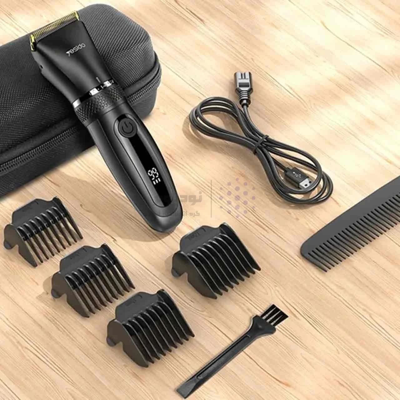 ماشین اصلاح موی سر و صورت شارژی Yesido مدل MG06 – مشکی (گارانتی 12 ماه تعویض نیکان همراه) — تصویر ۶