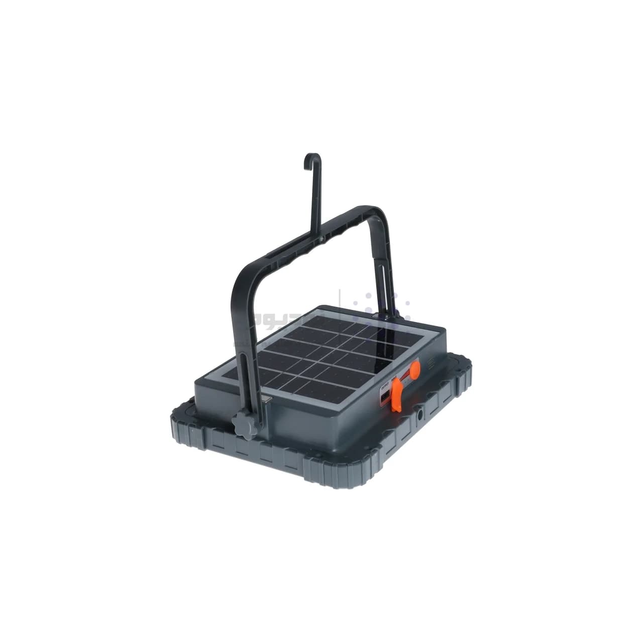 چراغ شارژی کمپینگ پایه دار مدل XJ-D005 (دارای پنل خورشیدی) – طوسی – YSP — تصویر ۵