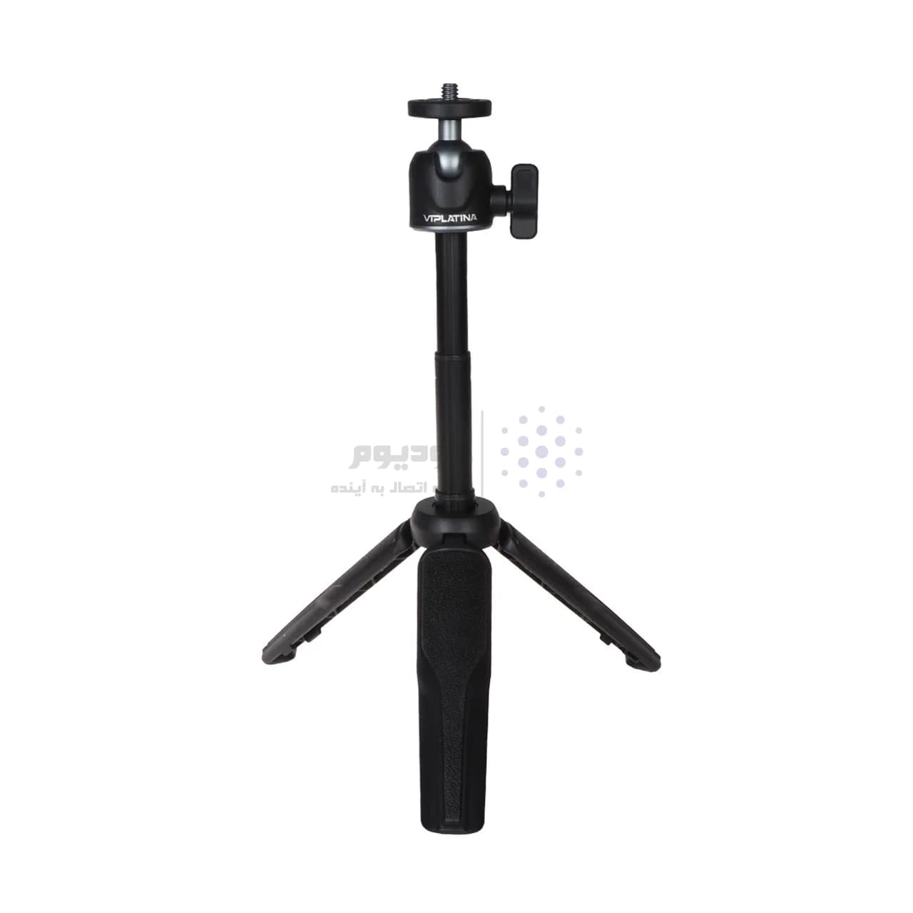 سه پایه نگه دارنده گوشی موبایل و دوربین VIPLATINA مدل VH55 – مشکی (گارانتی 12 ماه تعویض نیکان همراه) — تصویر ۶