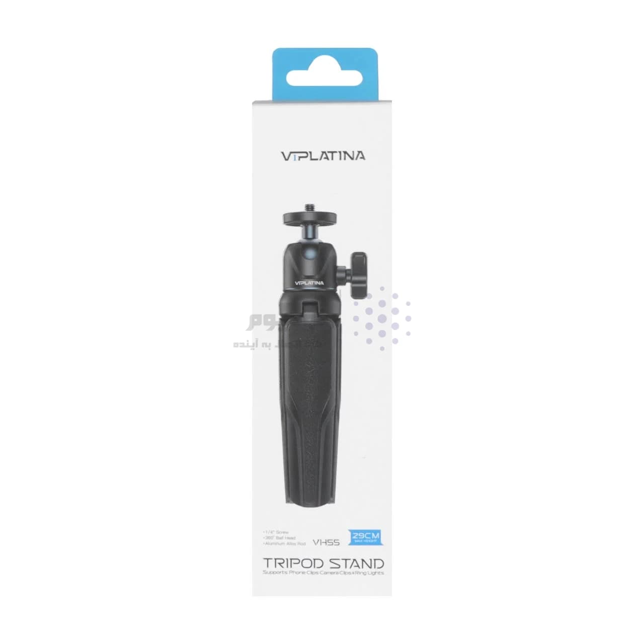 سه پایه نگه دارنده گوشی موبایل و دوربین VIPLATINA مدل VH55 – مشکی (گارانتی 12 ماه تعویض نیکان همراه) — تصویر ۸