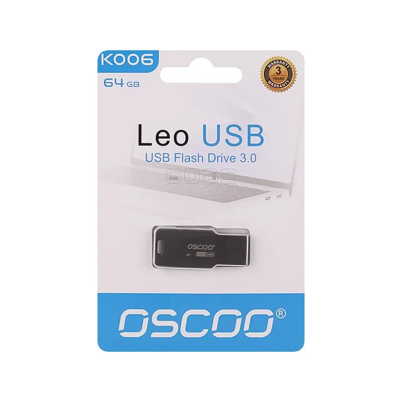 فلش مموری USB3.0 اوسکو مدل Leo K006 ظرفیت 64 گیگابایت