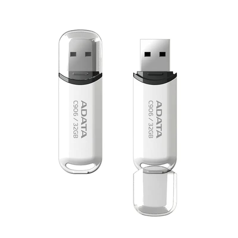 فلش مموری USB2.0 ای دیتا مدل Classic C906 ظرفیت 32 گیگابایت سفید — تصویر ۱۲