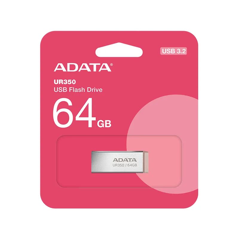 فلش مموری USB3.2 ای دیتا مدل UR350 ظرفیت 64 گیگابایت