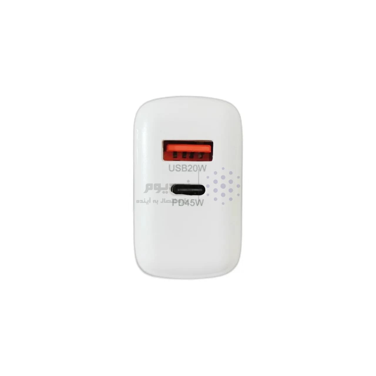 شارژر دیواری PD و فست دو پورت Advance Media مدل A-K1 65W – سفید (گارانتی یکساله ویستا حافظه) — تصویر ۶